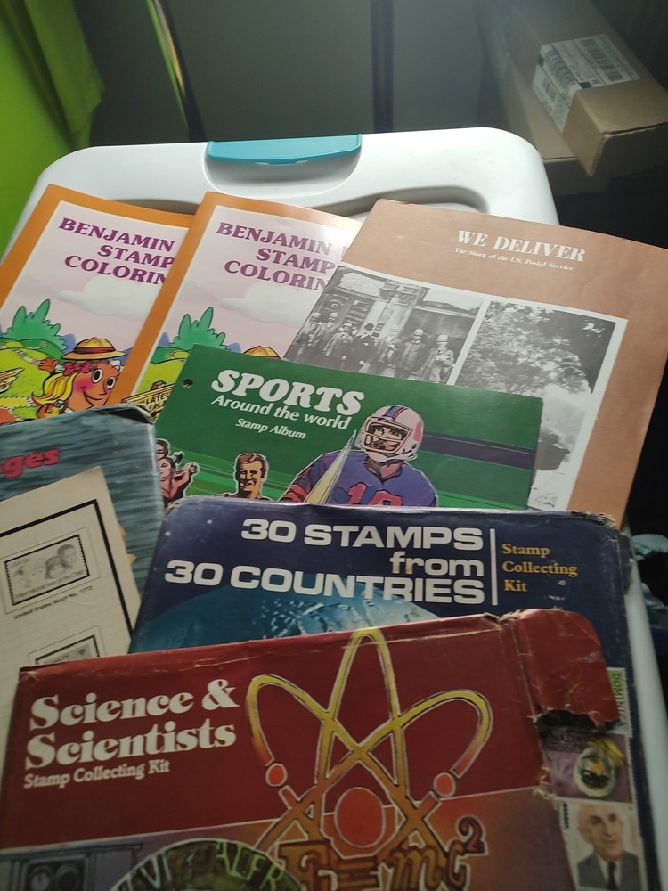 Lot Of Stamp Collector Books Free Shipping