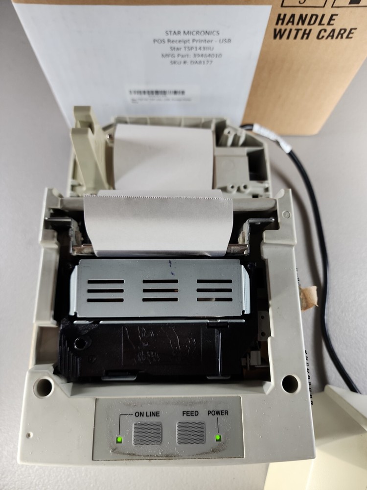 Sierra Star SP2000 Printer Restaurant Ticket Dot Matrix - Powers On W/ Box *READ