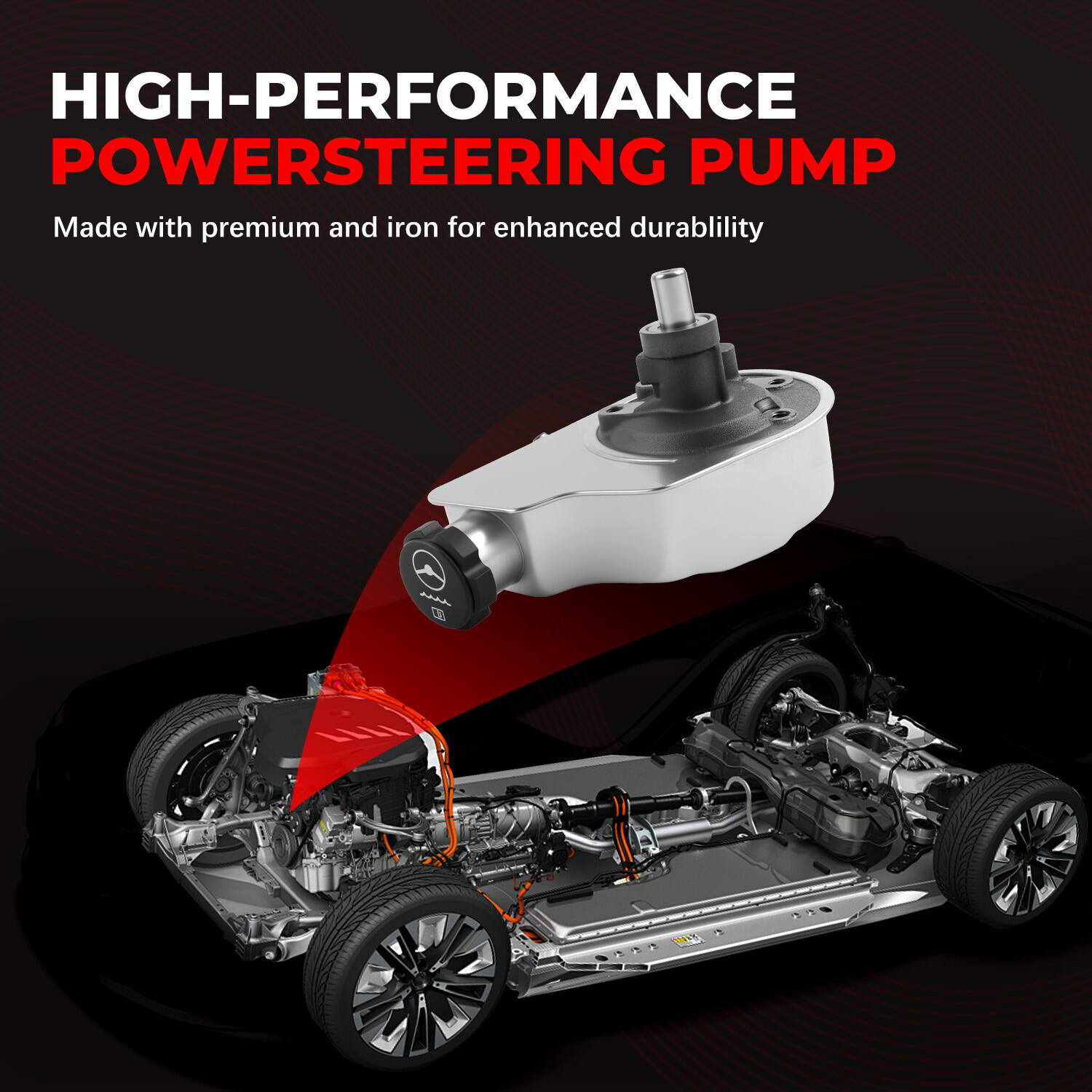 20-8740 Power Steering Pump For Chevrolet Silverado 1500 GMC Sierra 1500 1999-13