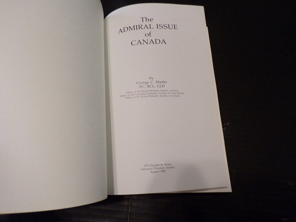 The Admiral Issue of Canada, Marler 1982 (L51)