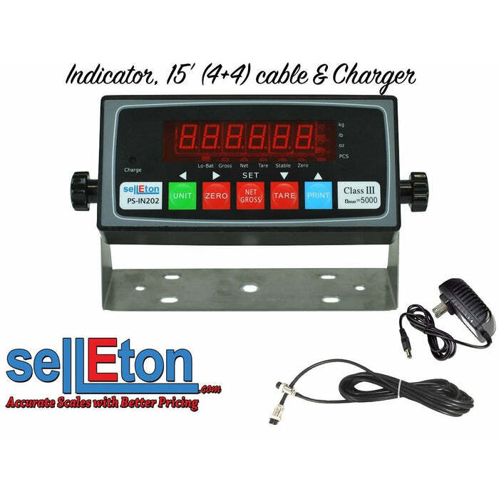 PS-IN202 LED Scale Indicator with 4+4 Cable package