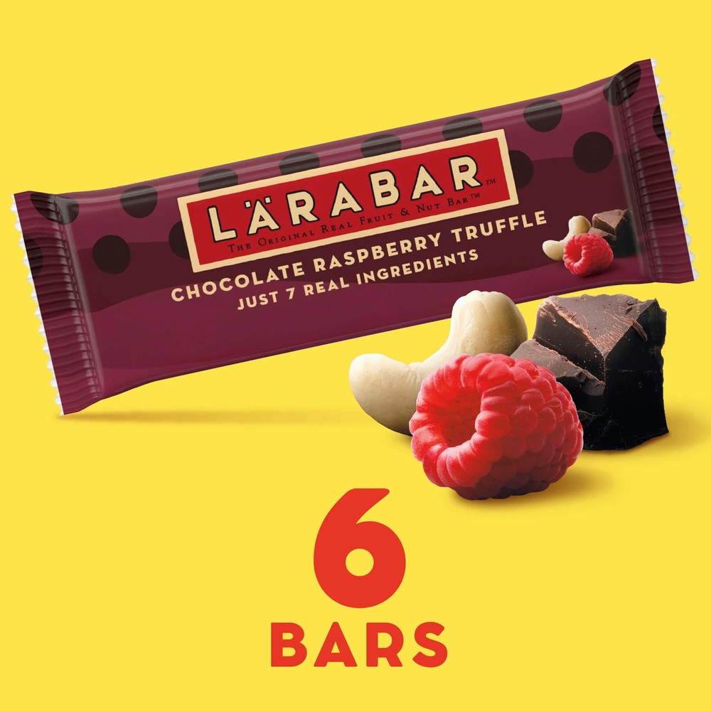 Larabar Chocolate Raspberry Truffle Fruit Nut Bars 6 Count