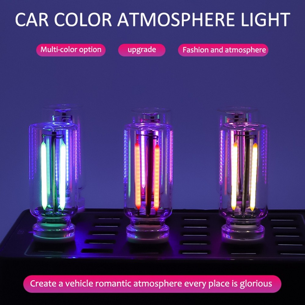 New Touch Control Car USB LED Blue Light Atmosphere Night Light Dimmable