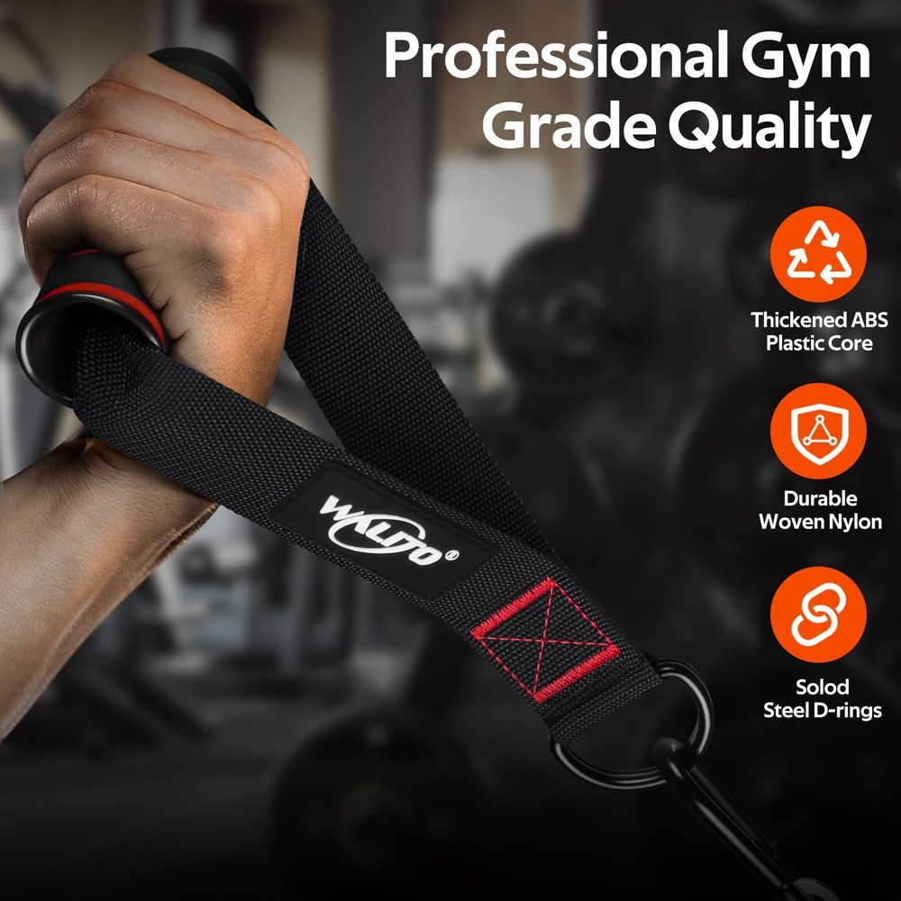 Exercise Handles Cable Machine Replacement Attachment Home Gym Pulley Resistance