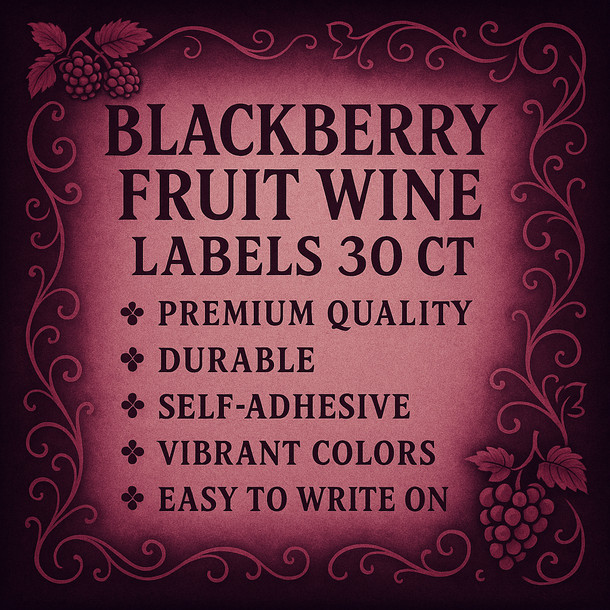 LD Carlson Blackberry Fruit Wine Labels 30 ct
