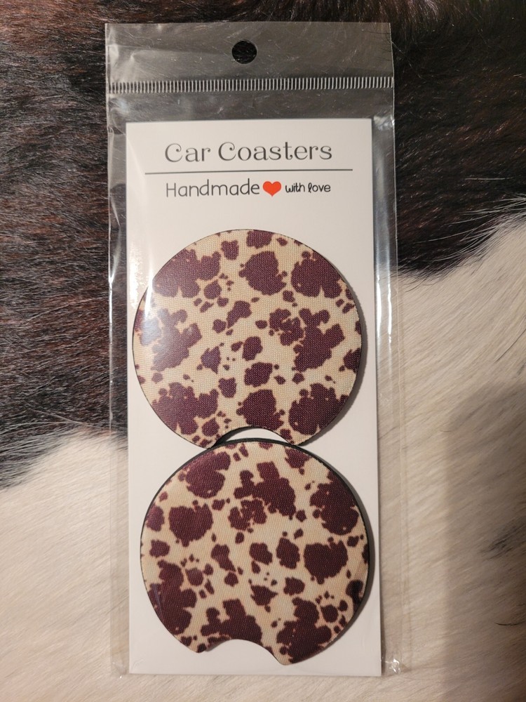 Car Cup Coasters Western 2pcs