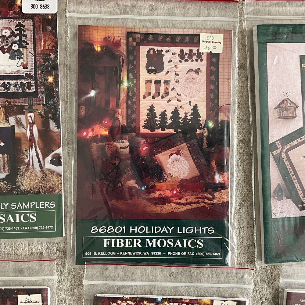 FIBER MOSAICS NEW UNUSED UNCUT Quilt Patterns