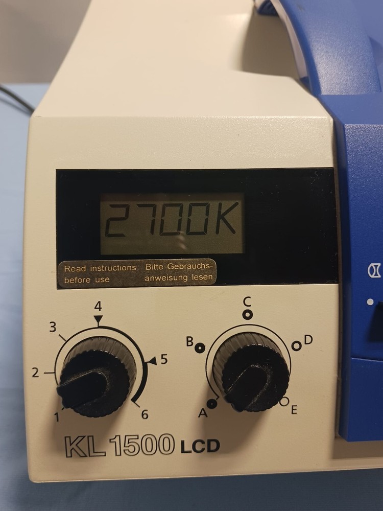 Zeiss Schott KL 1500 LCD Digital Compact Microscope Fiber Optic Light Source