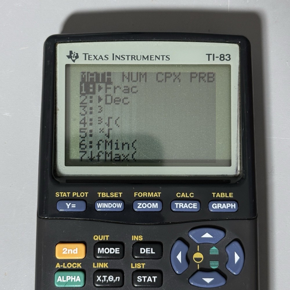 Texas Instruments TI-83 Handheld Graphing Calculator
