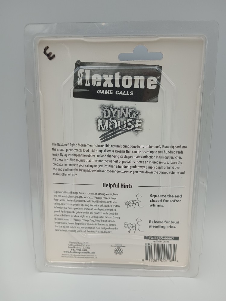 Flextone Dying Mouse Predator Call NOS