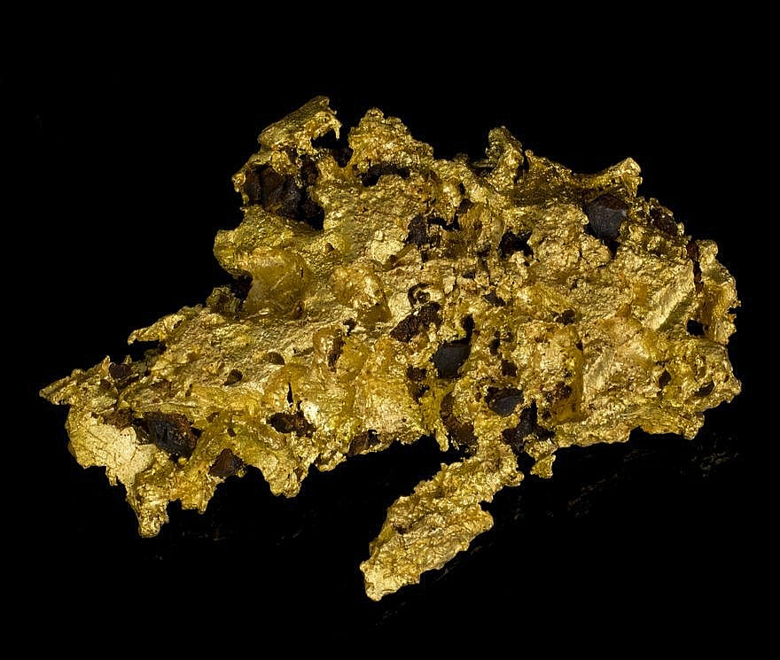 Australian 10 gram Rough & Sharp Alluvial Nugget w/ Ironstone Matrix