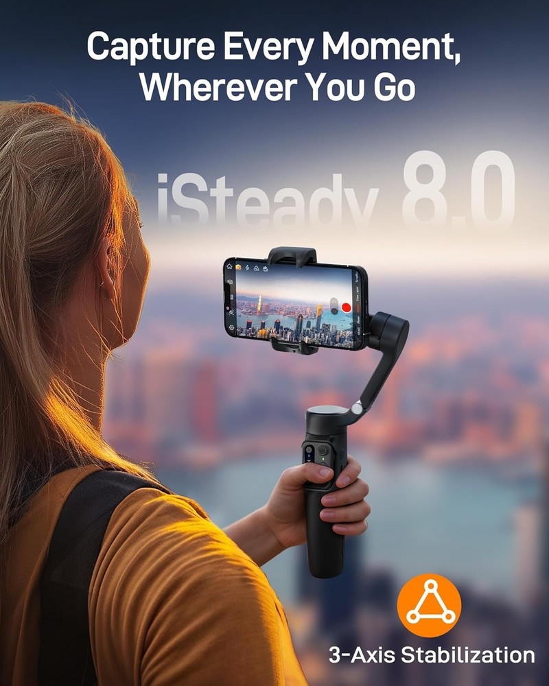 iSteady X3 SE Plus Smartphone Gimbal Stabilizer - Beginner-Friendly with Joy App