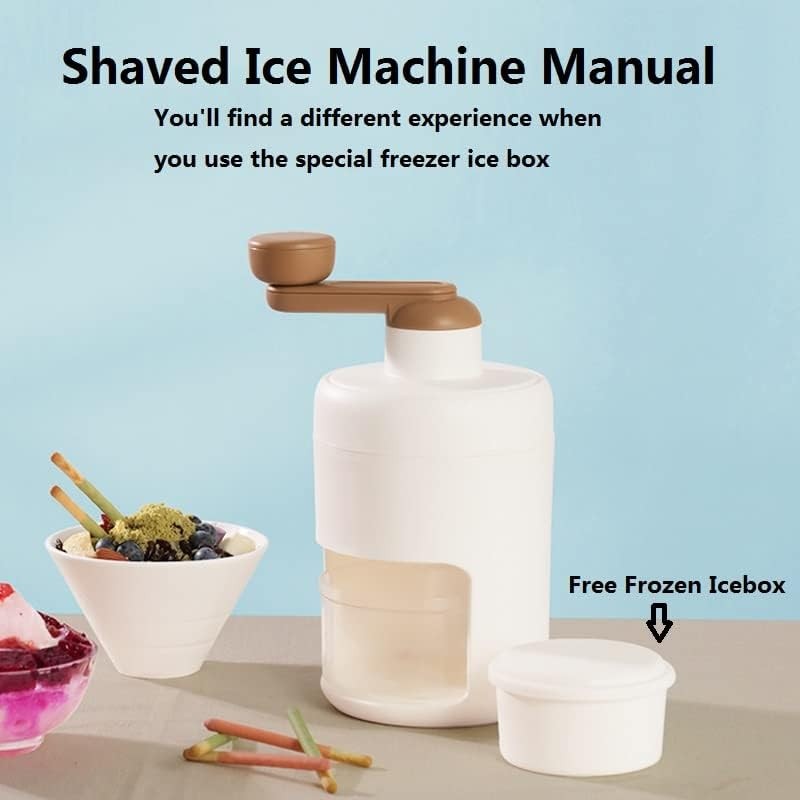 Shaved Ice Machine Snow Cone Machine,Portable Ice Crusher and Shaved Ice Machine