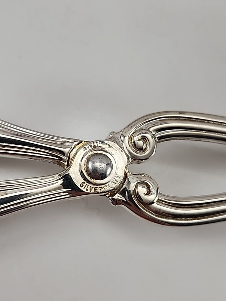 Gorham Silverplated Heritage Scissors Style SALAD SPOON and FORK Set (Italy) 11"