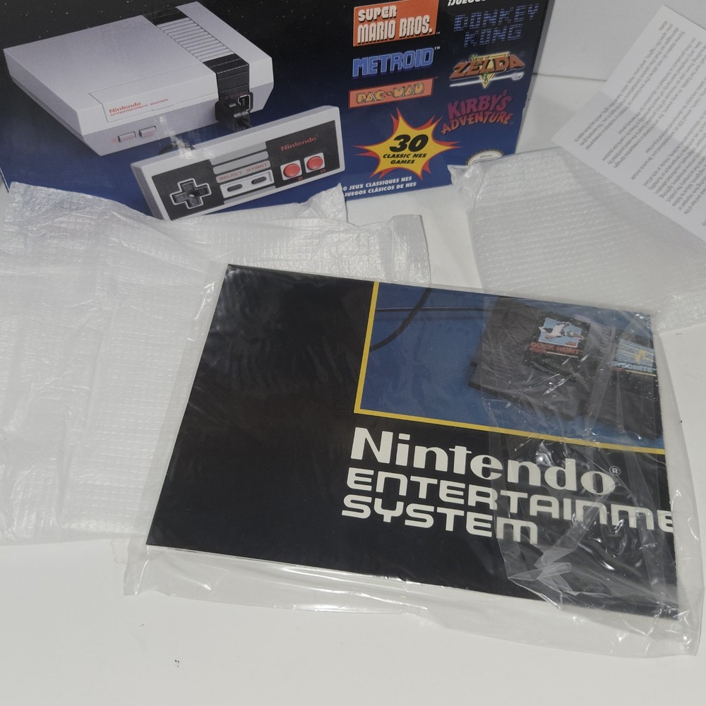 Nintendo NES Classic Box Only (No System) with Poster, Cardboard, Inserts Etc