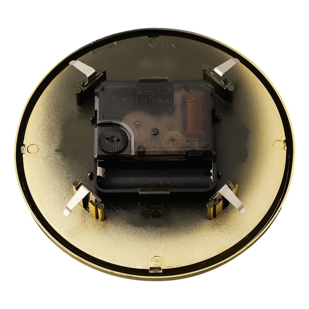 Quartz Clock Insert Movement with Goldsilver Colored Trim DIY or Replacement