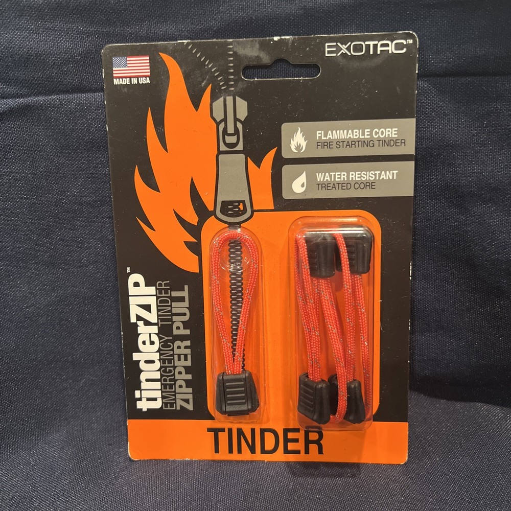 Exotac TinderZIP Emergency Tinder Zipper Pull 5-Pack
