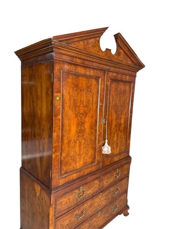 19th Century Ewe Wood Linen Press