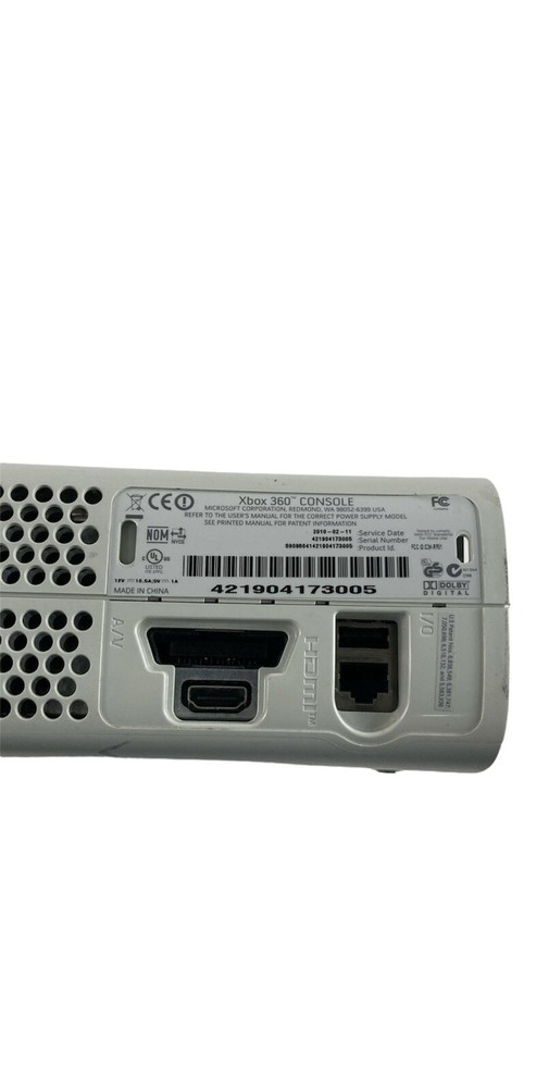 Microsoft Xbox 360 Console Bundle HDMI Compatible - AV Cables Included - Working