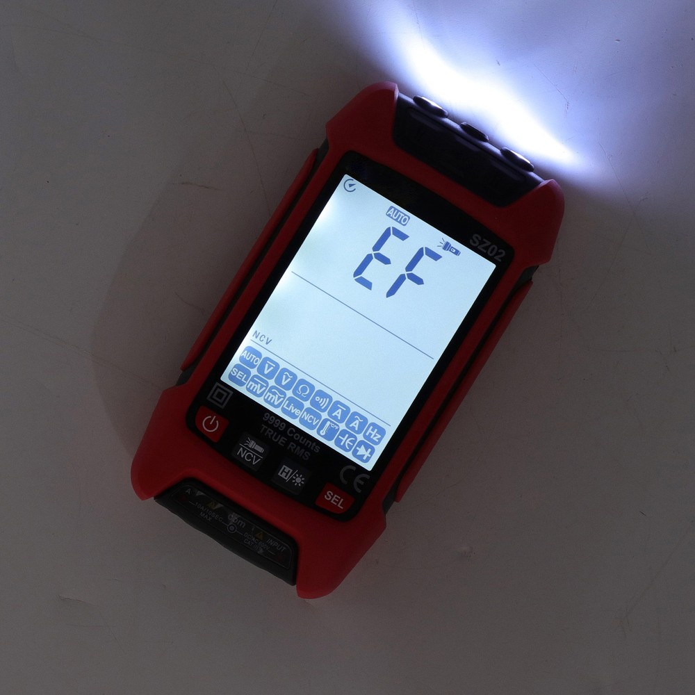 Digital Multimeter Anti Burning Automatic LCD Backlit NCV Volt Amp Meter FEI