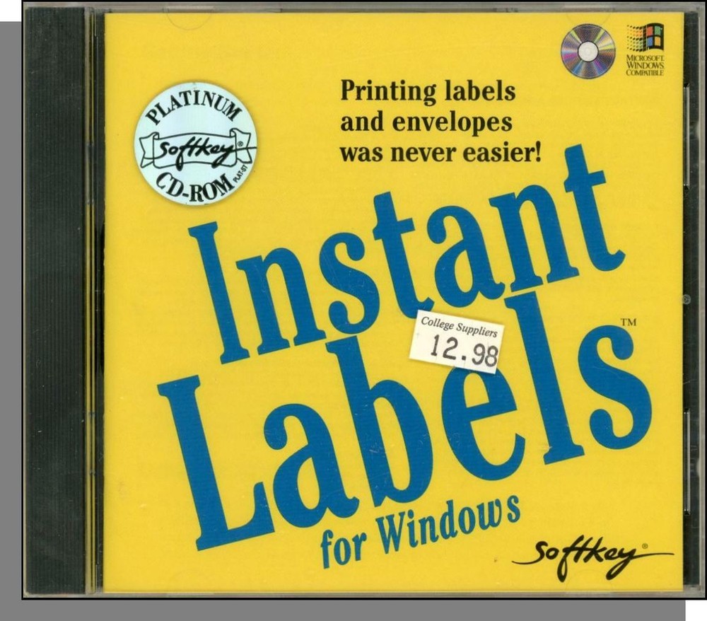 Instant Labels (1994) - New CD-ROM for Windows!