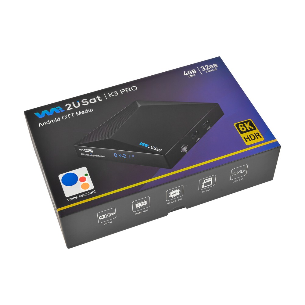 SuperBox/WE2USAT Media Player 20 New Apps 6K Android Smart TV Box Voice Command