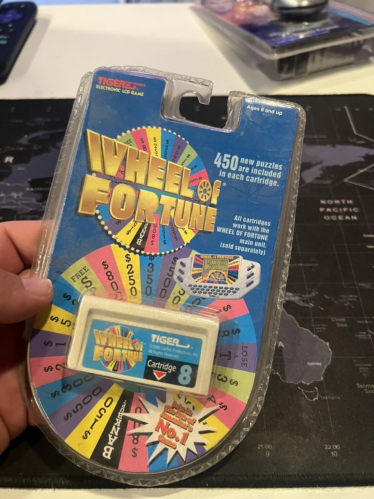 Tiger Wheel of Fortune Game Cartridge 8, 1996
