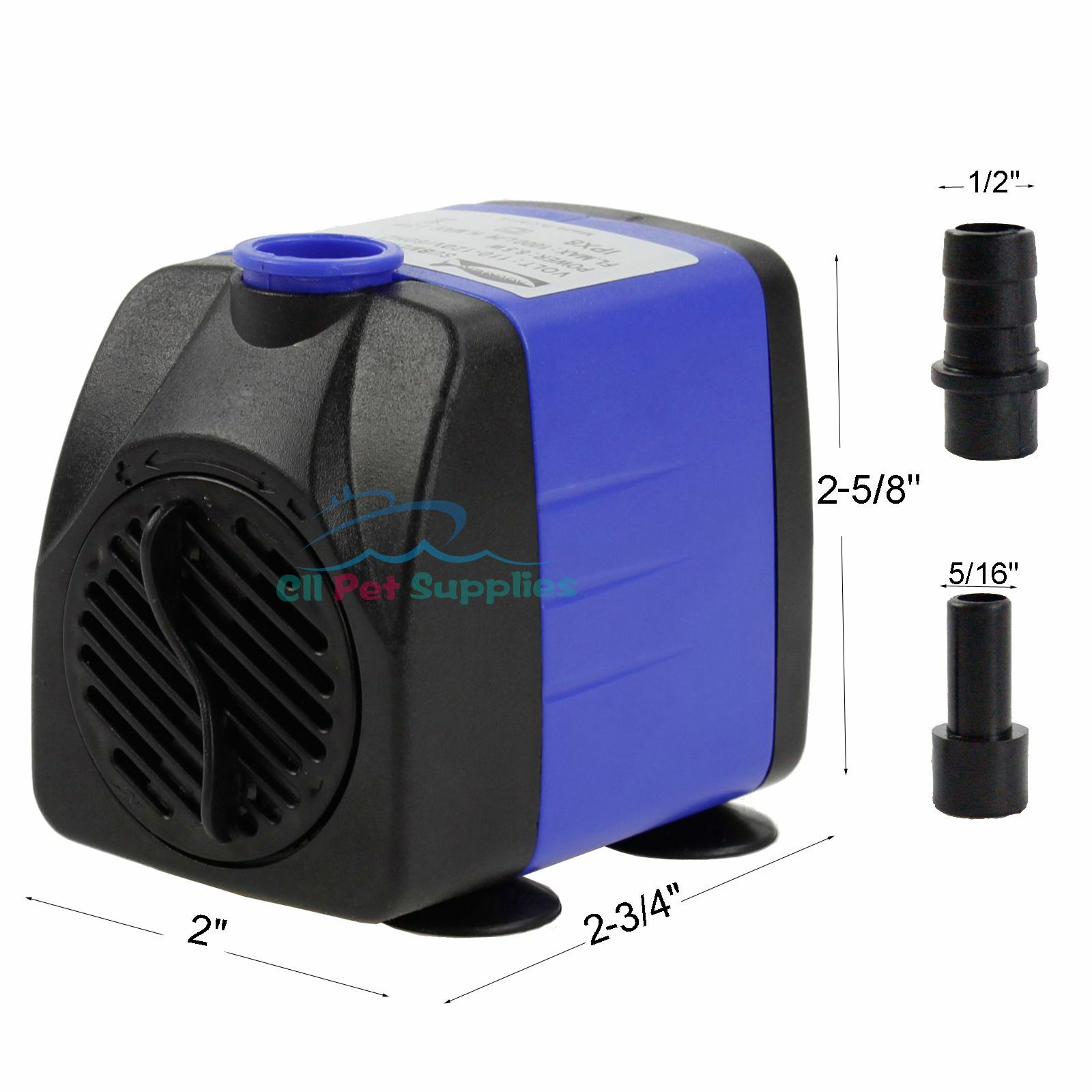 265 GPH Adjustable Submersible Water Pump Aquarium Fountain Powerhead Hydroponic