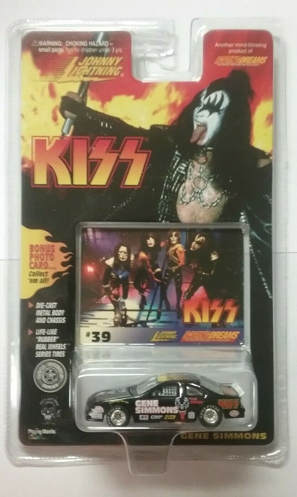 KISS JOHNNY LIGHTNING GENE SIMMONS STOCK CAR BONUS CARD 39 NEW FACTORY SEALED