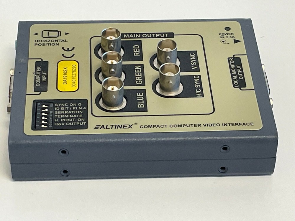 XX7: Altinex Compact Computer Video Interface DA1910SX