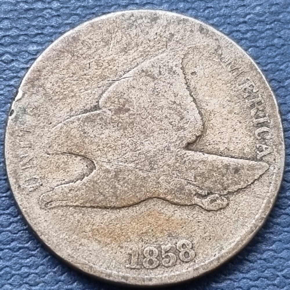 1858 Flying Eagle Cent 1c Circulated #91751
