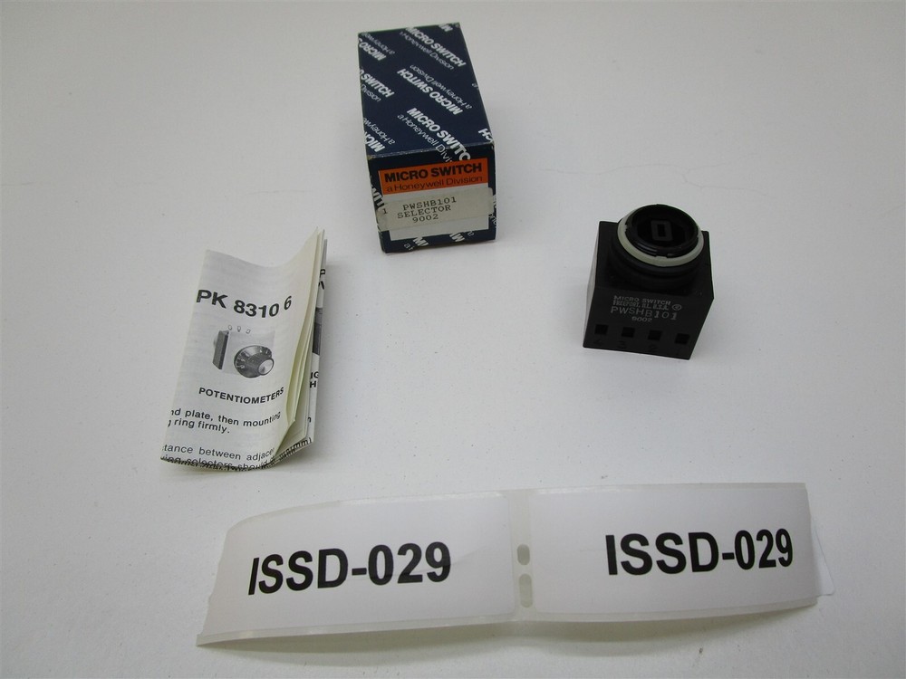 Honeywell PWSHB101 Selector Switch Base