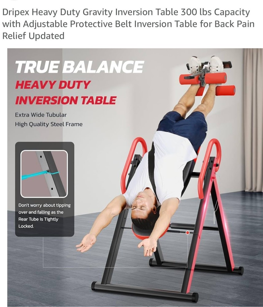 Inversion Table for Back Pain Relief