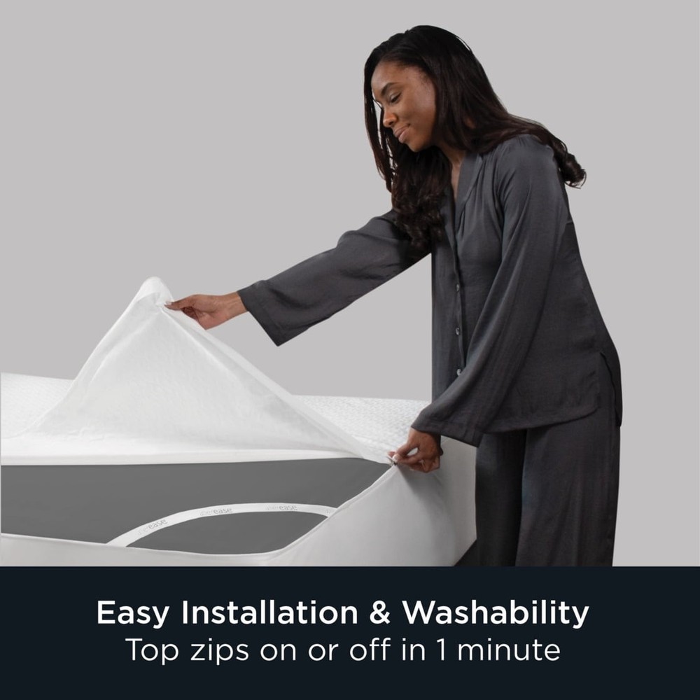 AllerEase Platinum Mattress Cover Protector, Full- ZipOff Top, Waterproof