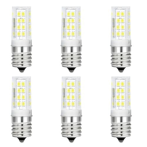 6 Pcs 5304517886 5W Refrigerator LED Bulbs, KEI D28A KEL2811 E17 Freezer Light