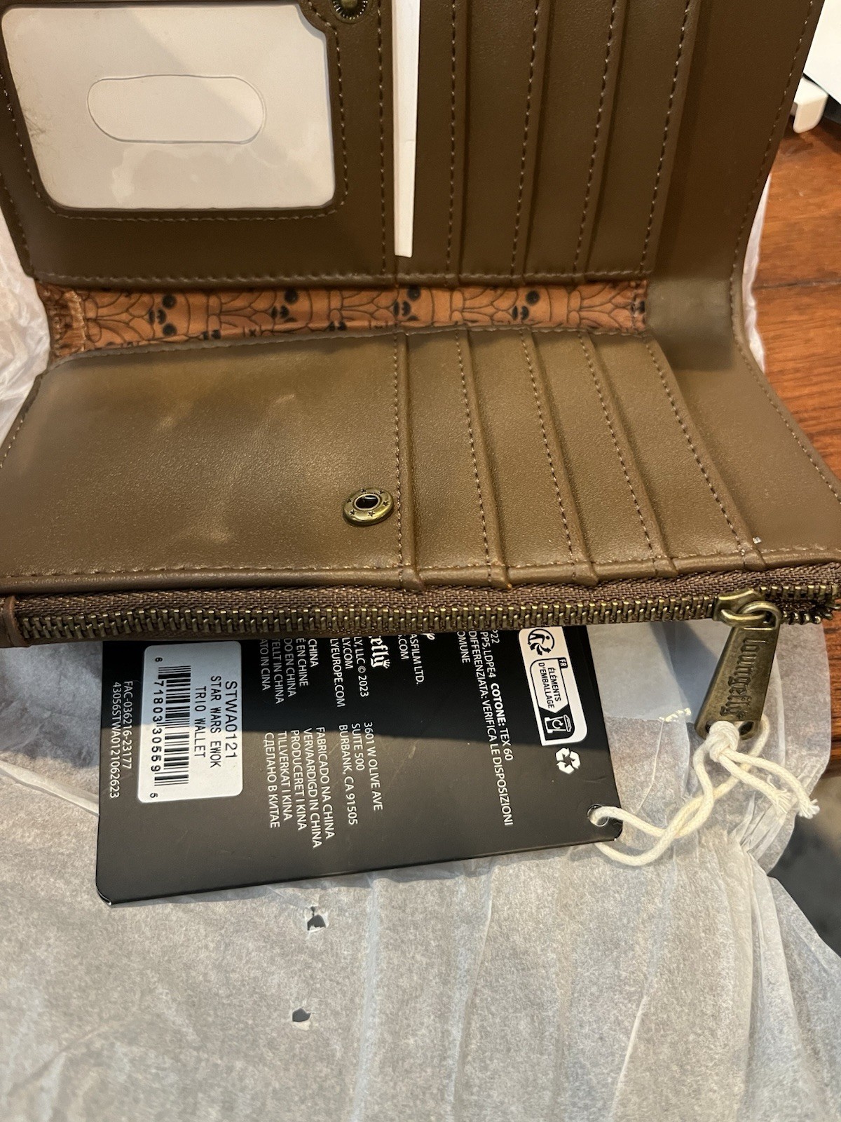 Loungefly Star Wars Ewok Faux Fur Wallet Disney Licensed New With Tags