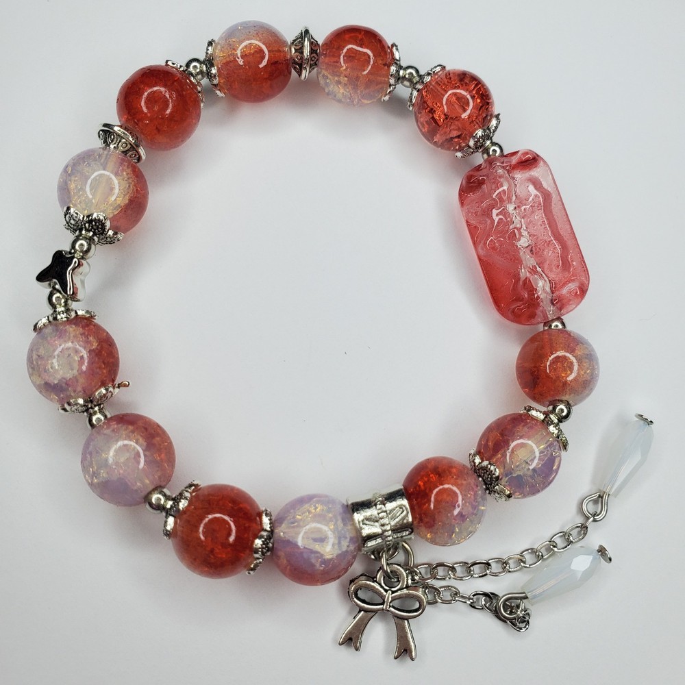 Hand crafted artisan unique gemstone bracelet
