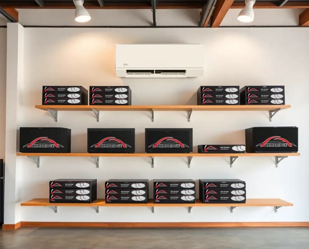 Mini Split Wall Mounting Bracket High Load Capacity Foldable Zinc