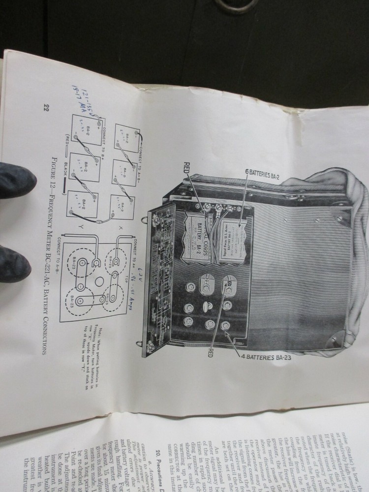 FREQUENCY METER BC - 221 - AC, MILITARY SURPLUS