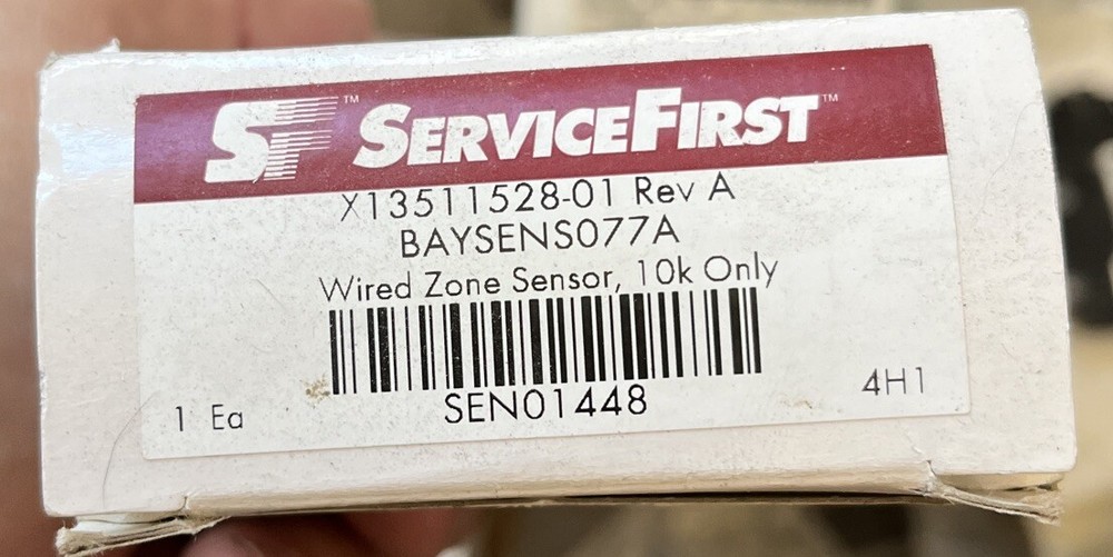 NEW Trane BAYSENS077A  Wired Zone Temperature Sensor