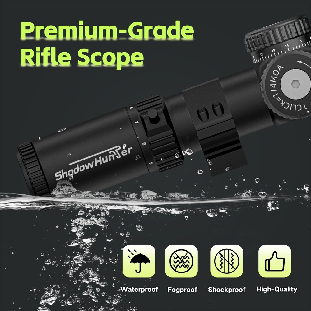 3-9x40 Rifle Scope with Mil-Dot Reticle, Zero Reset and Pull-Lock Turrets