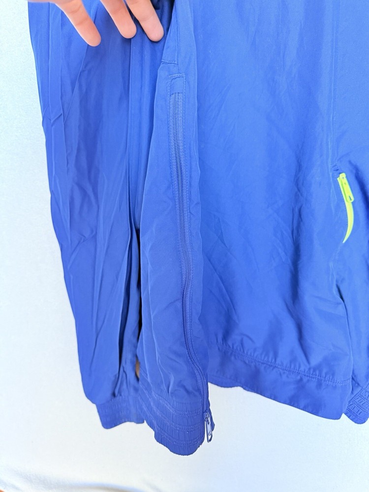 Puma Qtr Zip Running Blue Jacket Size Large