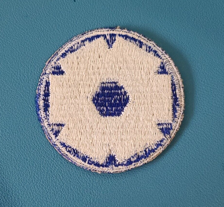 6th Service Command-Cut Edge-Snow Back Patch-Ribbed--------------Original WW-2 *