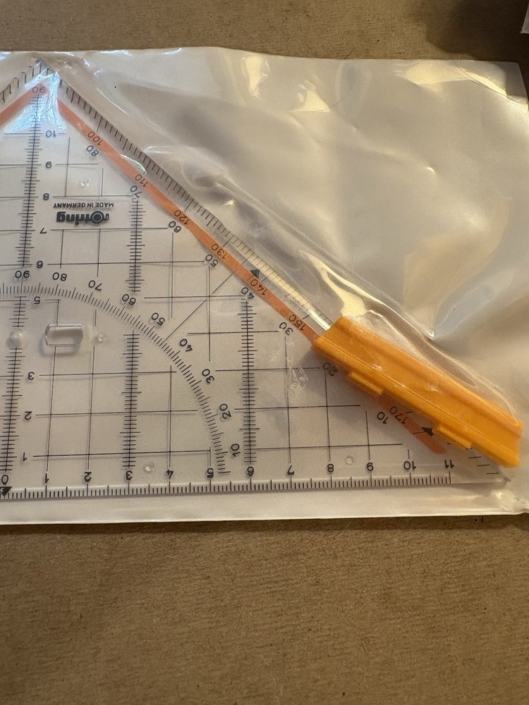 Rotring Centro Giph-class Set Square With Removable Grip S0451820 R823080 [9230E