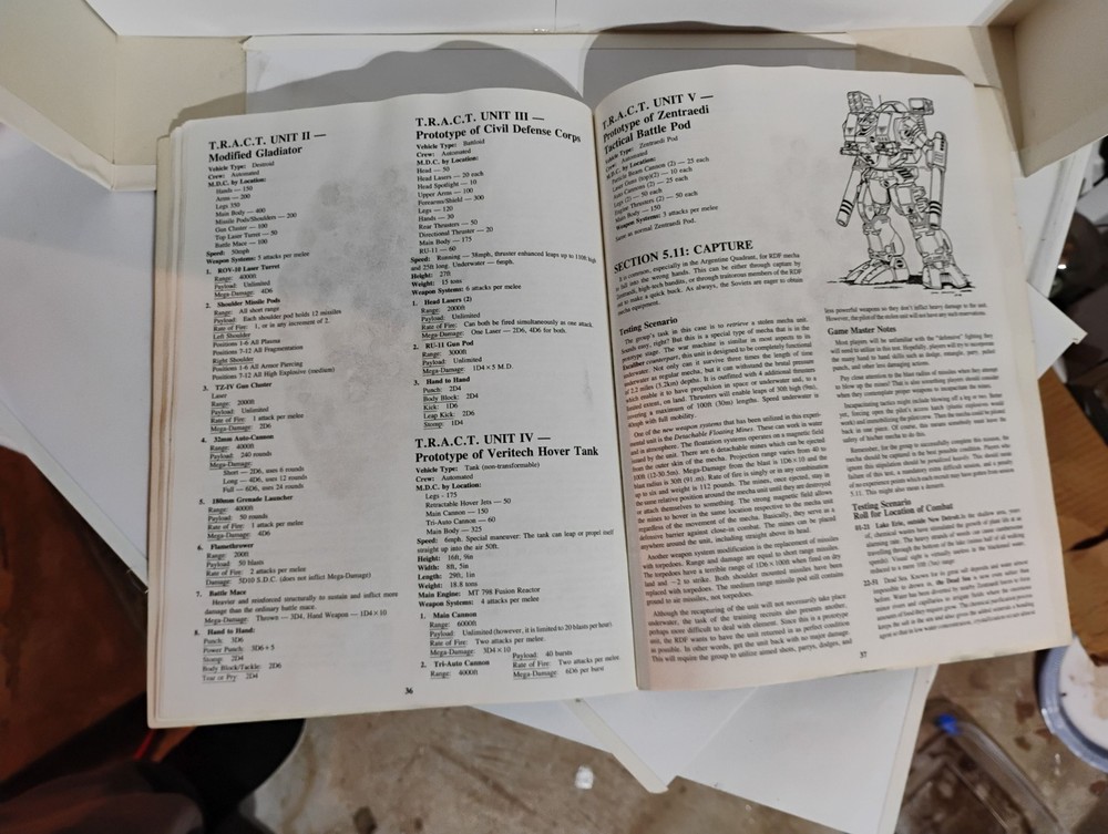 Robotech RPG: RDF Accelerated Training Program (1988 Palladium) Fair