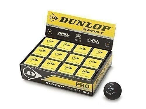 DUNLOP Pro Squash Balls - 1 Dozen