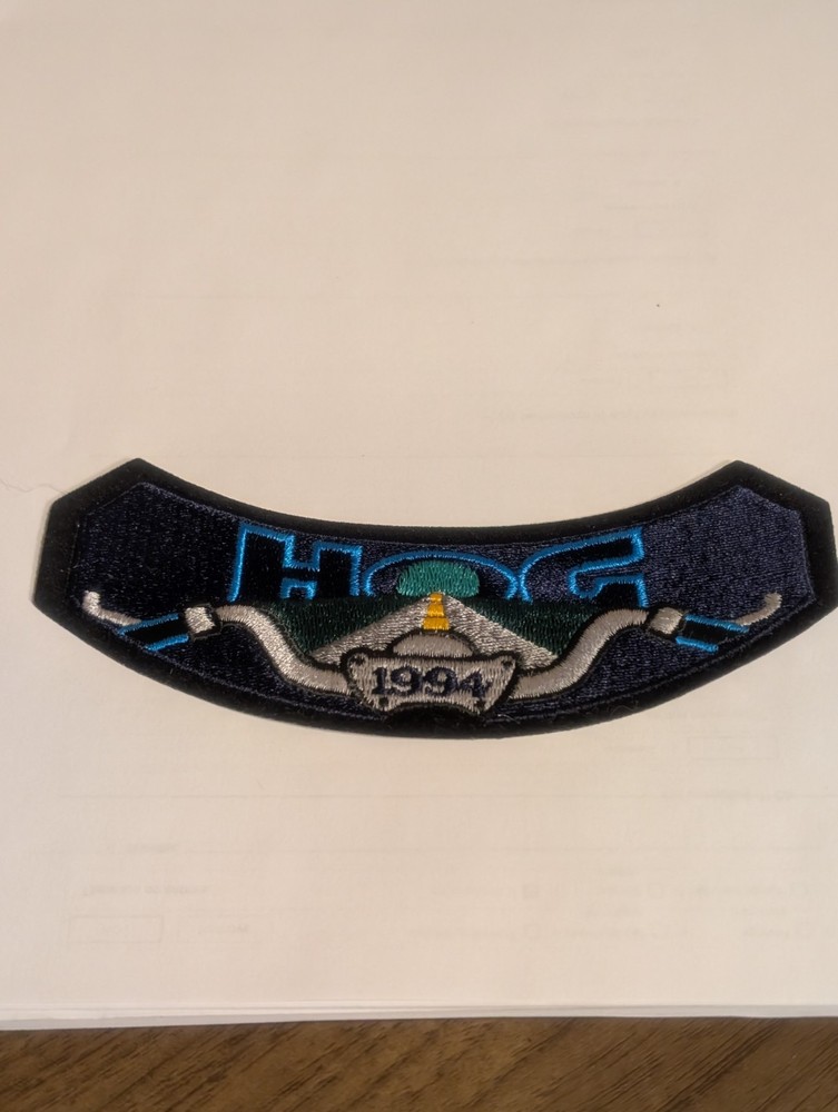 HARLEY DAVIDSON HOG 1994 PATCH HARLEY OWNERS GROUP NICE 6"
