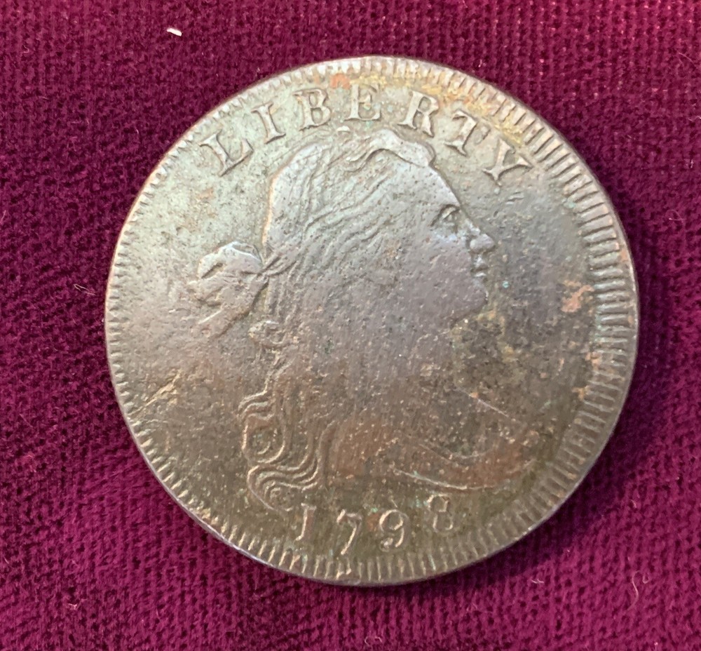 1798 Draped Bust Large Cent Rev. 95