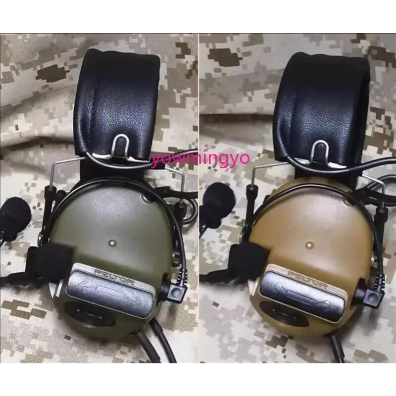 PELTOR Comtac-III C3 Headset Noise Reduction Tactical Headphone Call Brown/Green