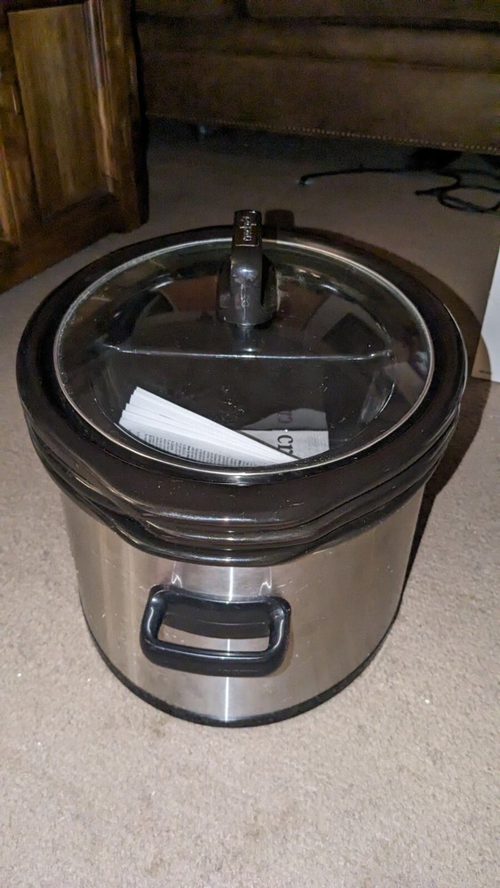 Crockpot 6 Quart ,3 Quart & 2.5 quart Split CPSCVC60CC3-S 3 Sizes In One Crock